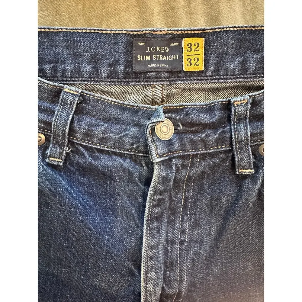 Men's J.Crew Slim Straight Dark Wash Jeans 32x32